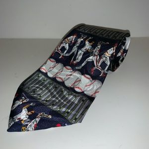 Steven Harris Baseball Themed Neck Tie EUC